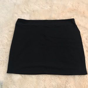 xhilaration xxl black jersey mini skirt